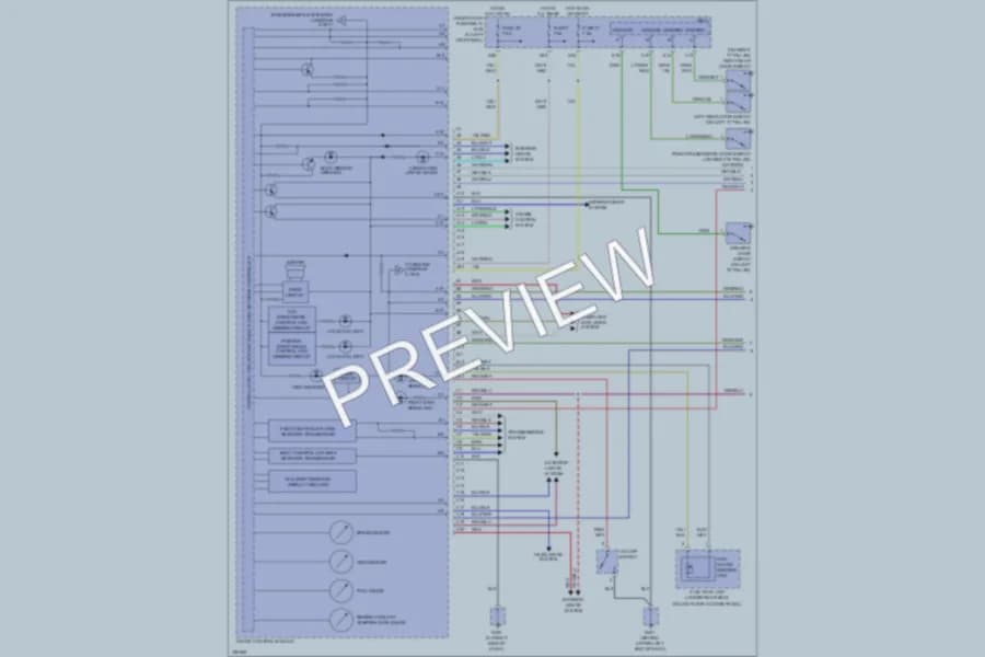 2011 Honda Ridgeline Instrument Cluster wiring diagram preview