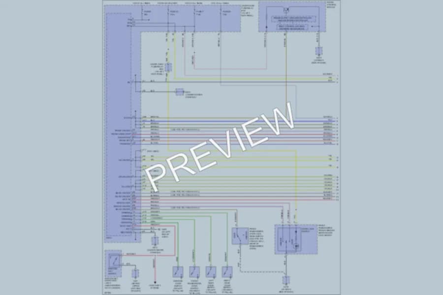 2011 Honda Ridgeline Power Door Locks wiring diagram preview