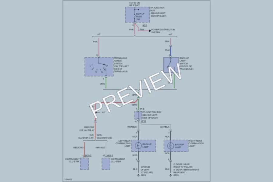 2011 Hyundai Accent Exterior Lights wiring diagram preview