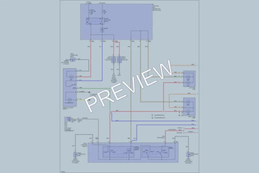2011 Hyundai Accent Headlights wiring diagram preview
