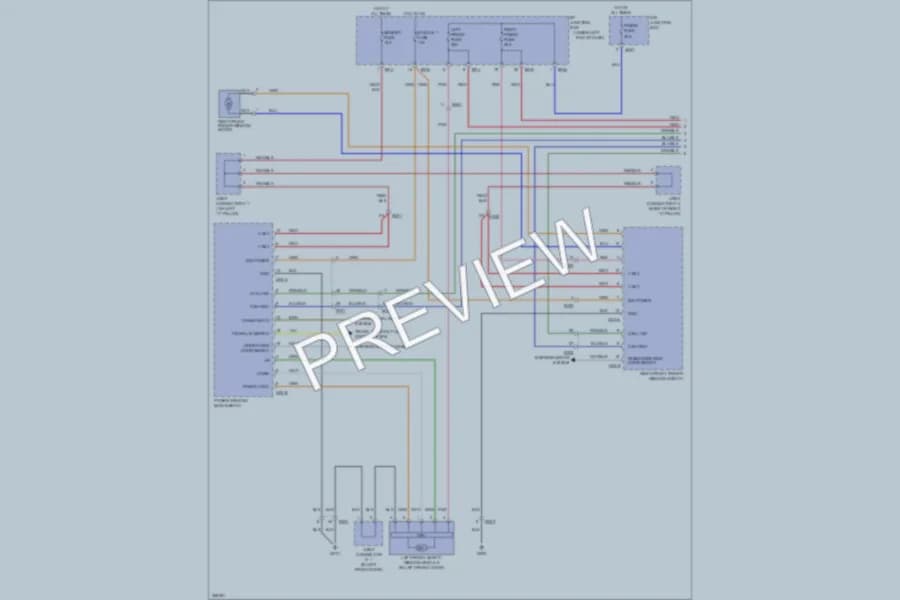 2011 Hyundai Azera Power Windows wiring diagram preview
