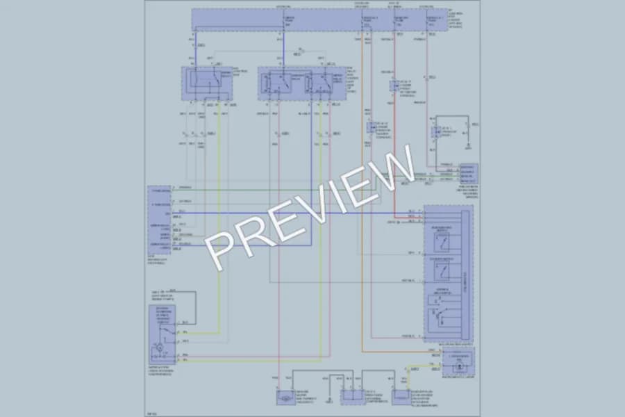 2011 Hyundai Azera Wiper Washer wiring diagram preview