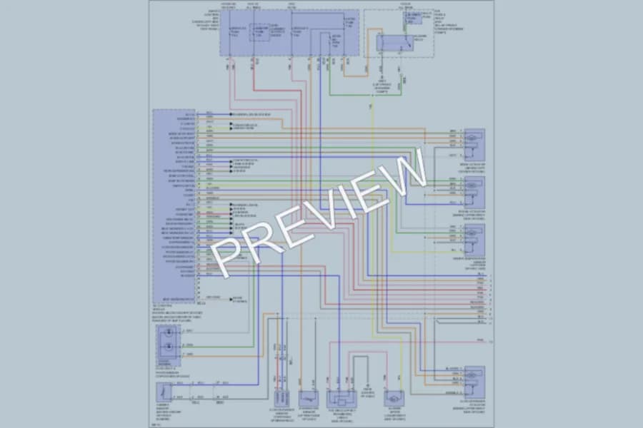 2011 Hyundai Elantra Air Conditioning wiring diagram preview