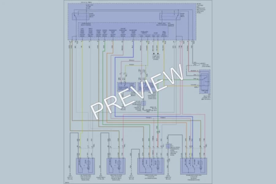 2011 Hyundai Elantra Power Door Locks wiring diagram preview
