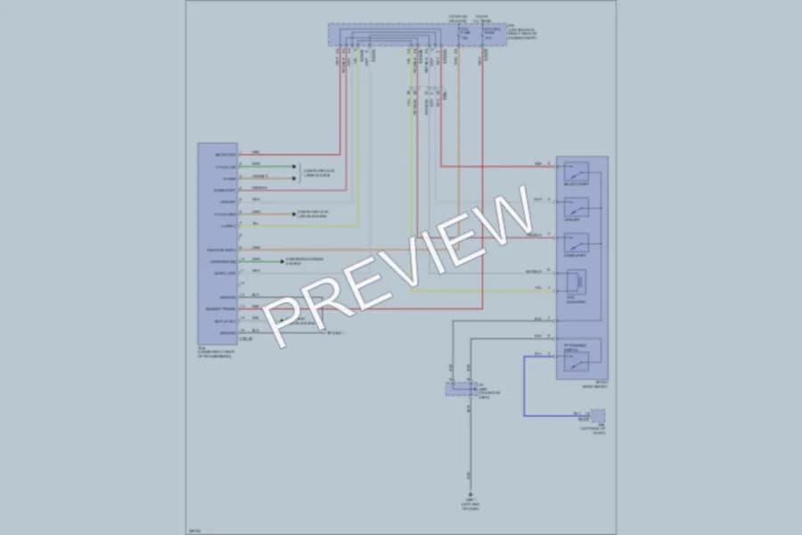 2011 Hyundai Equus Transmission wiring diagram preview