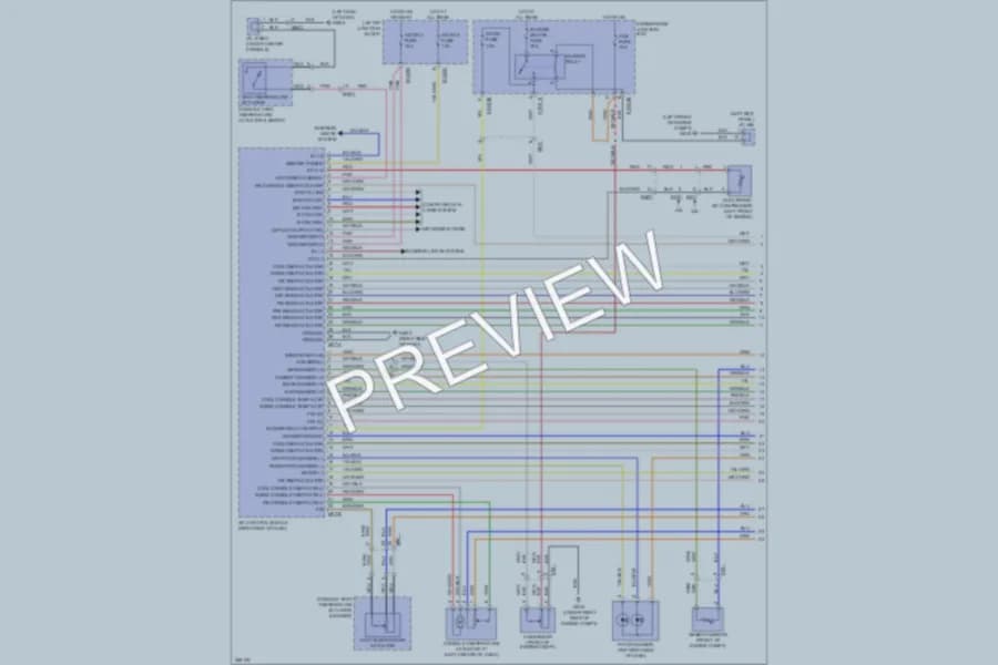 2011 Hyundai Genesis Air Conditioning wiring diagram preview