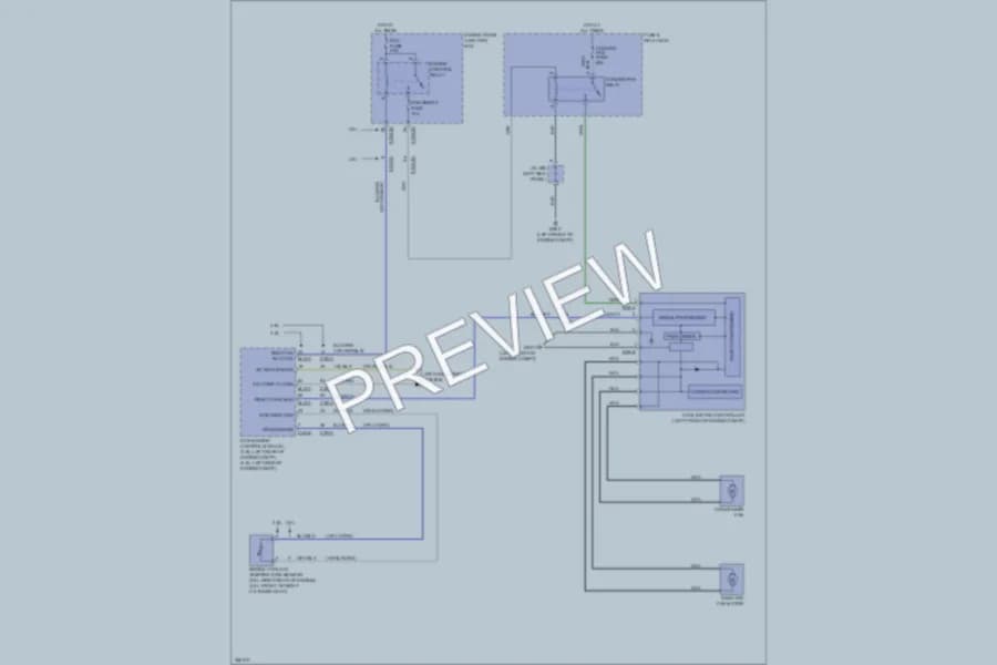 2011 Hyundai Genesis Cooling Fan wiring diagram preview