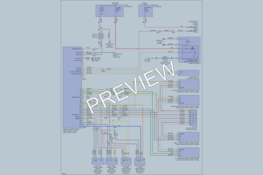 2011 Hyundai Genesis Navigation wiring diagram preview