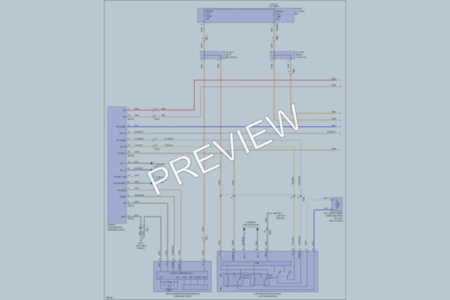 2011 Hyundai Genesis Power Windows wiring diagram preview