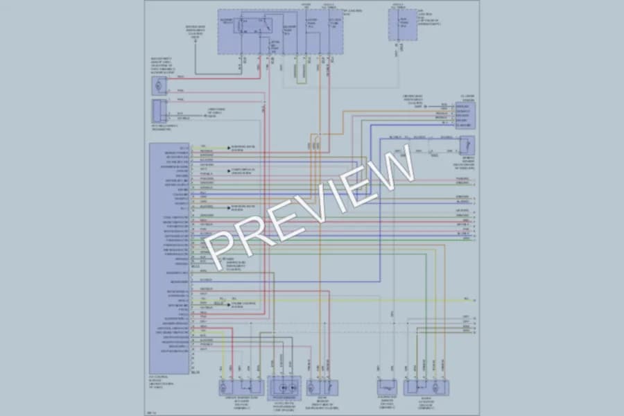 2011 Hyundai SantaFe Air Conditioning wiring diagram preview