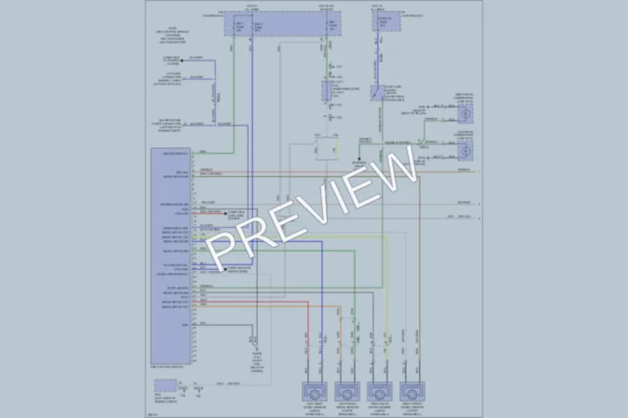 2011 Hyundai SantaFe Anti Lock Brakes wiring diagram preview