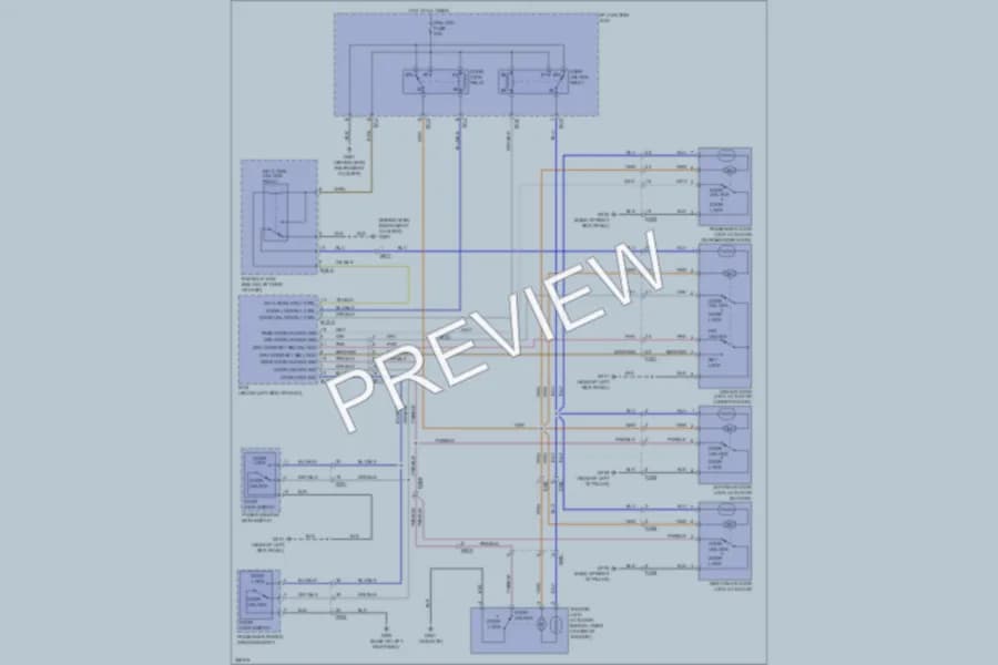 2011 Hyundai SantaFe Anti Theft wiring diagram preview