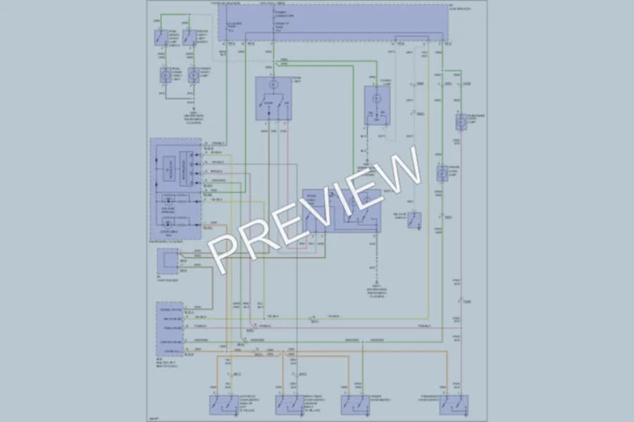 2011 Hyundai SantaFe Interior Lights wiring diagram preview