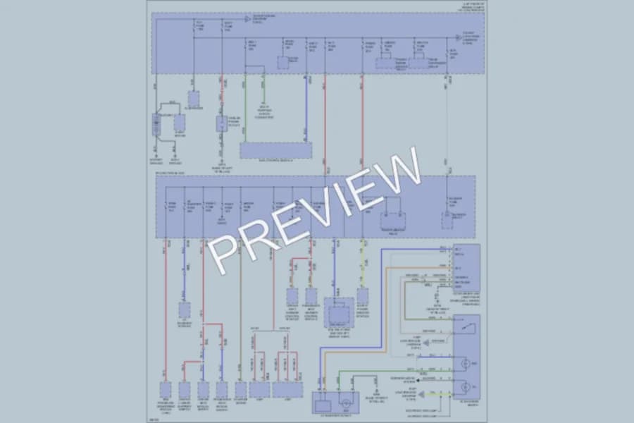 2011 Hyundai SantaFe Power Distribution wiring diagram preview