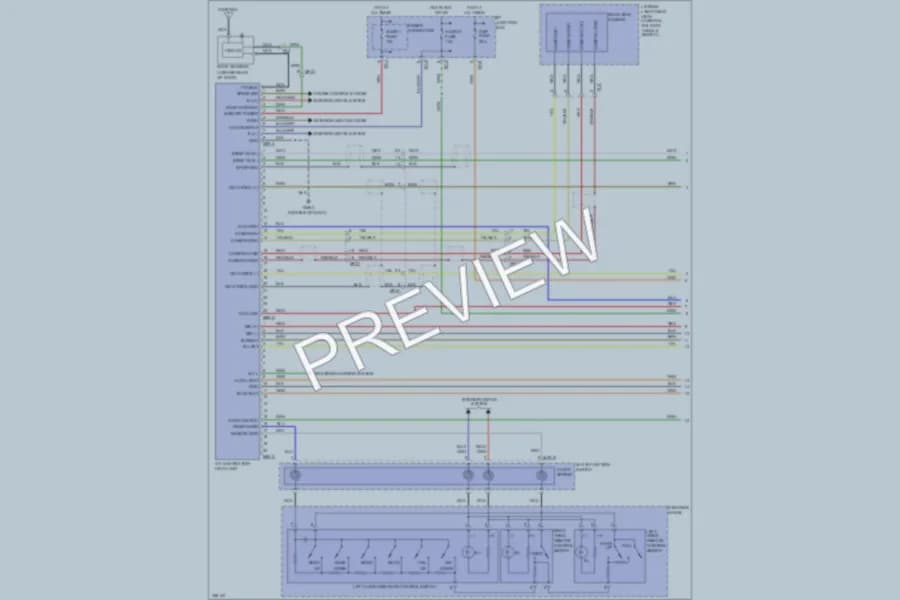 2011 Hyundai Tucson Navigation wiring diagram preview