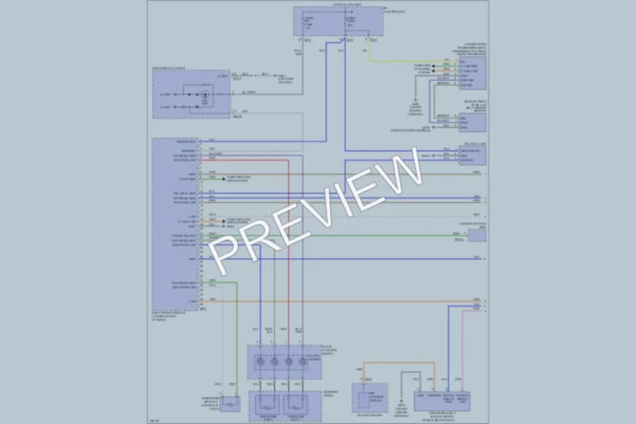2011 Hyundai Tucson Supplemental Restraints wiring diagram preview