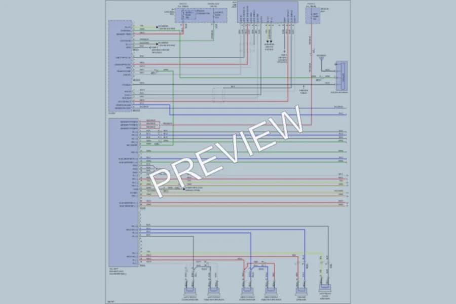 2011 Hyundai Veracruz Radio wiring diagram preview