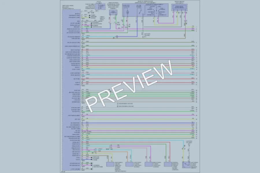 2011 Infiniti EX35 Anti Theft wiring diagram preview