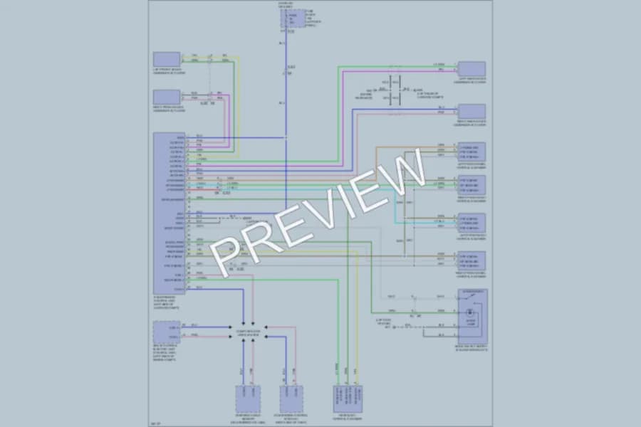 2011 Infiniti FX35 Electronic Suspension wiring diagram preview