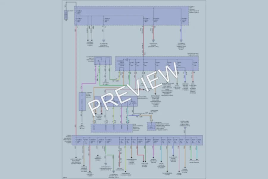 2011 Infiniti FX35 Power Distribution wiring diagram preview