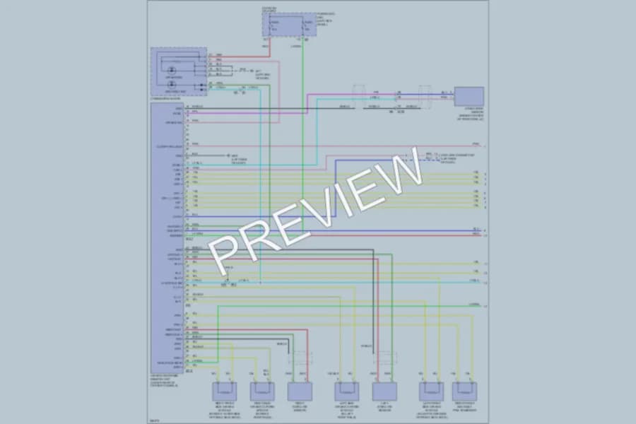 2011 Infiniti FX50 Supplemental Restraints wiring diagram preview