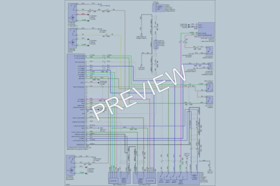 2011 Infiniti FX50 Trunk Tailgate Fuel Door wiring diagram preview