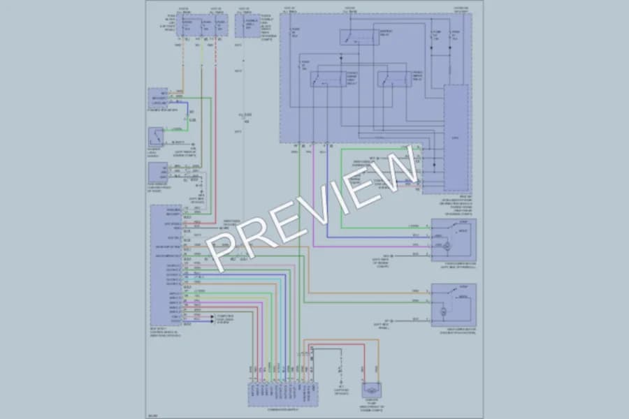 2011 Infiniti FX50 Wiper Washer wiring diagram preview