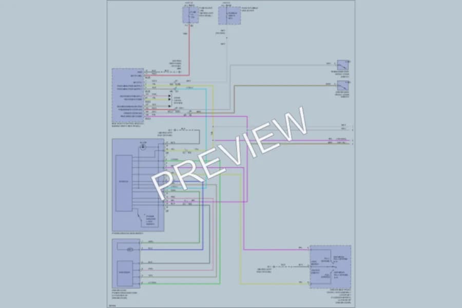 2011 Infiniti G25 Power Windows wiring diagram preview