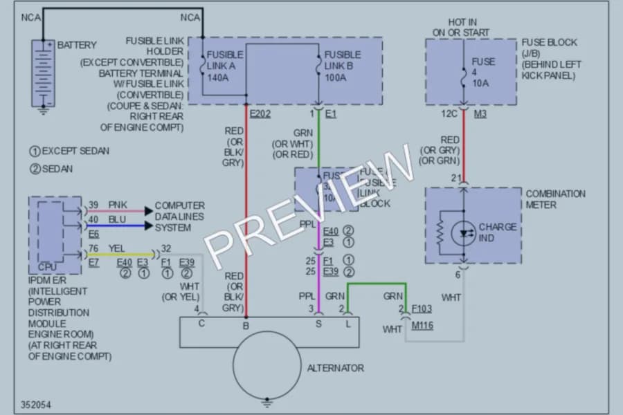 2011 Infiniti G25 Starting Charging wiring diagram preview