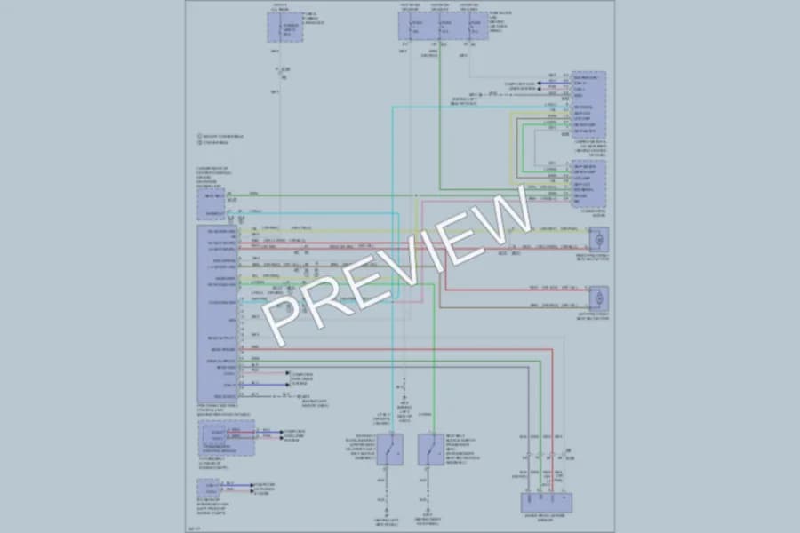 2011 Infiniti G37x Passive Restraints wiring diagram preview