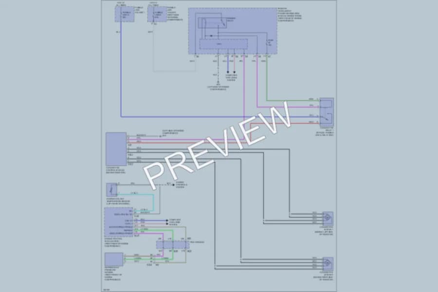 2011 Infiniti M37 Cooling Fan wiring diagram preview
