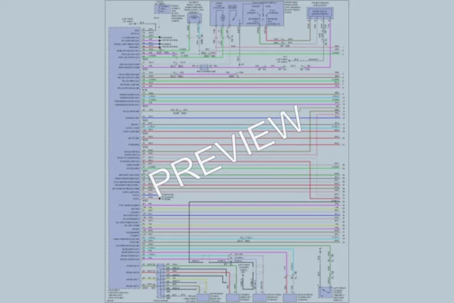 2011 Infiniti M37 Power Door Locks wiring diagram preview