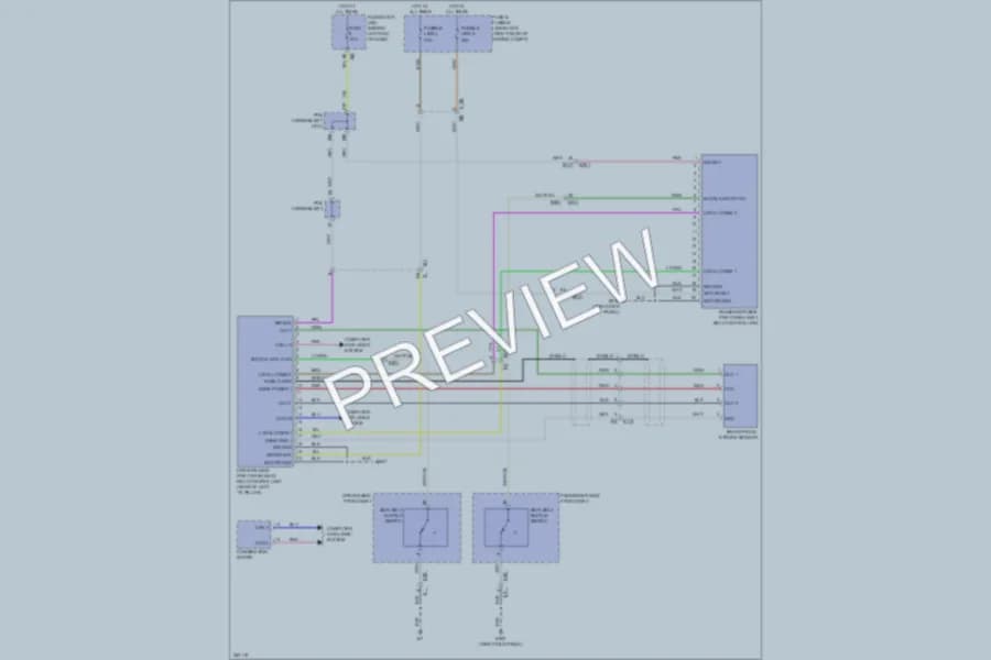 2011 Infiniti M37x Passive Restraints wiring diagram preview