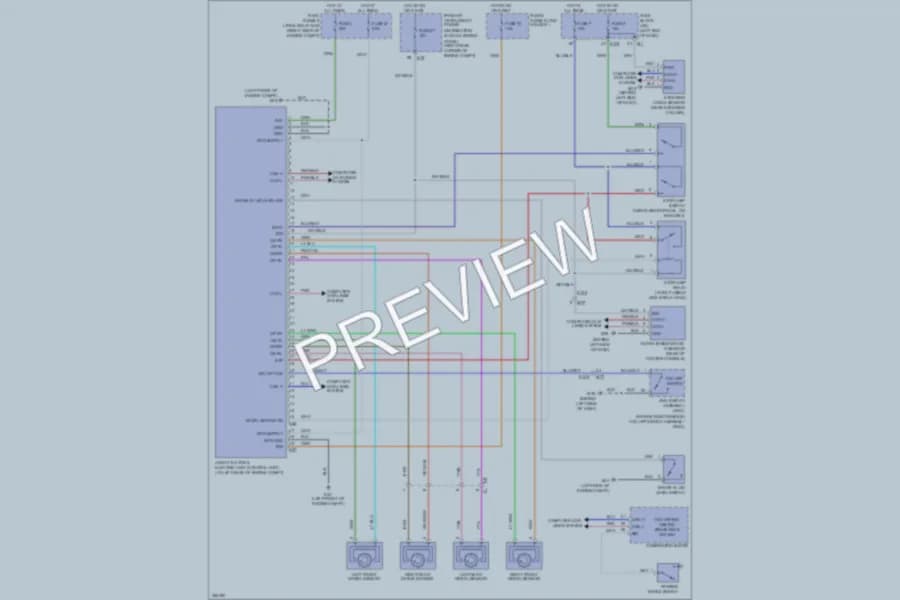 2011 Infiniti QX56 Anti Lock Brakes wiring diagram preview