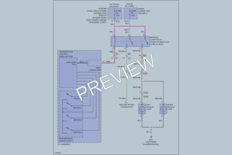 2011 Infiniti QX56 Exterior Lights wiring diagram preview