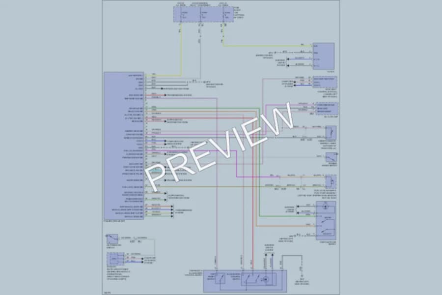 2011 Infiniti QX56 Instrument Cluster wiring diagram preview