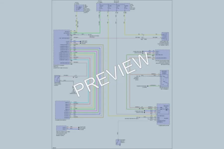 2011 Infiniti QX56 Warning Systems wiring diagram preview