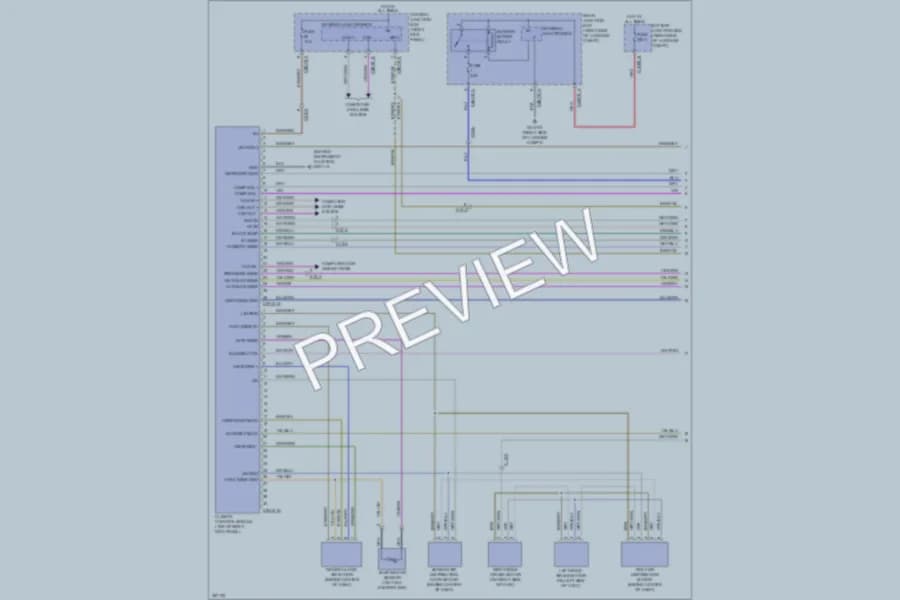 2011 Jaguar XF Air Conditioning wiring diagram preview
