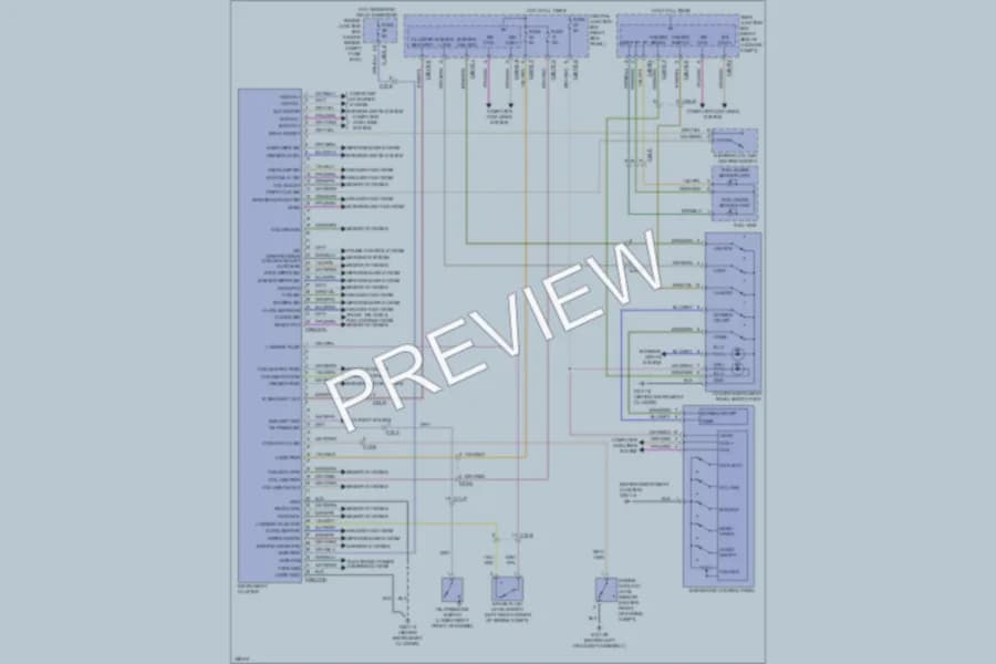 2011 Jaguar XF Instrument Cluster wiring diagram preview