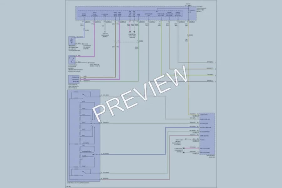 2011 Jaguar XF Wiper Washer wiring diagram preview