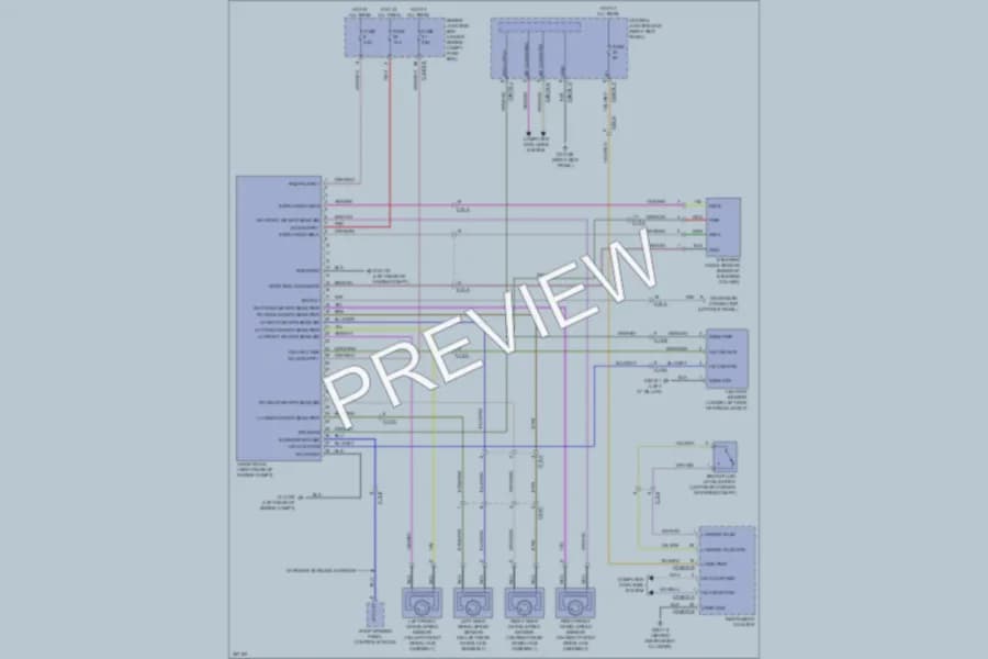 2011 Jaguar XFR Anti Lock Brakes wiring diagram preview