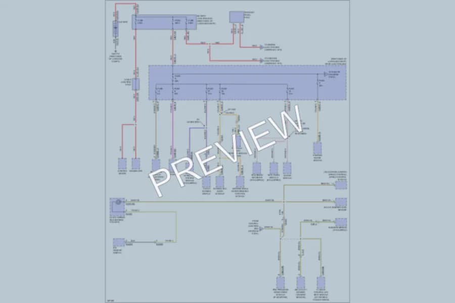 2011 Jaguar XFR Power Distribution wiring diagram preview