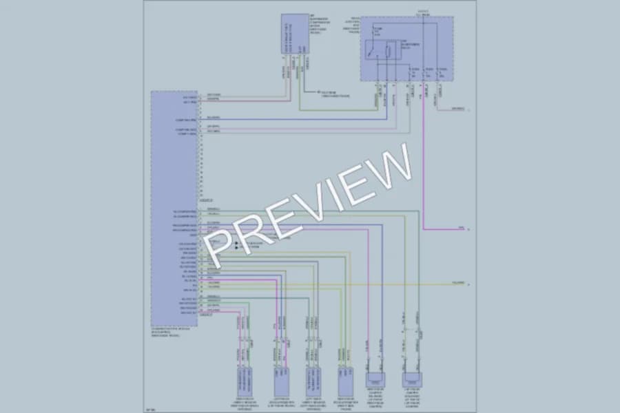 2011 Jaguar XJLSupersport Electronic Suspension wiring diagram preview