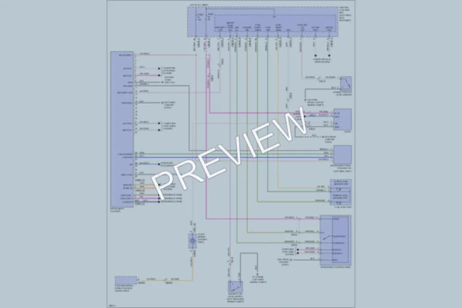 2011 Jaguar XJLSupersport Instrument Cluster wiring diagram preview
