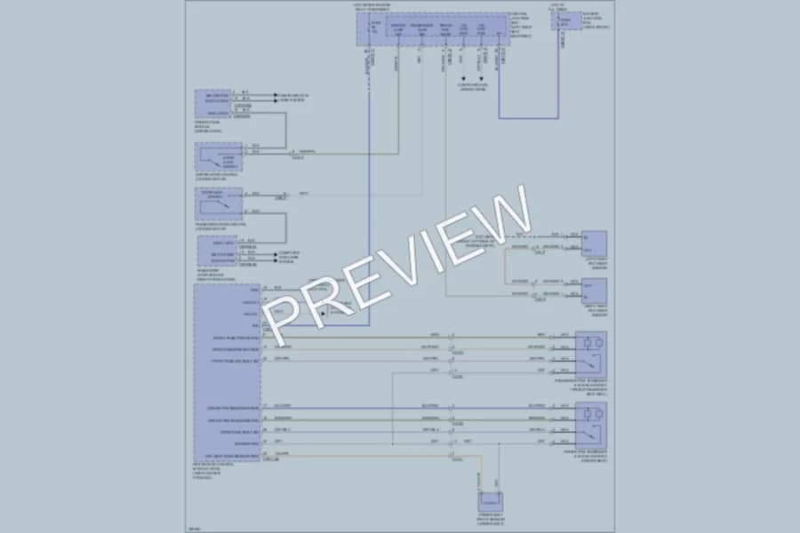 2011 Jaguar XJLSupersport Warning Systems wiring diagram preview
