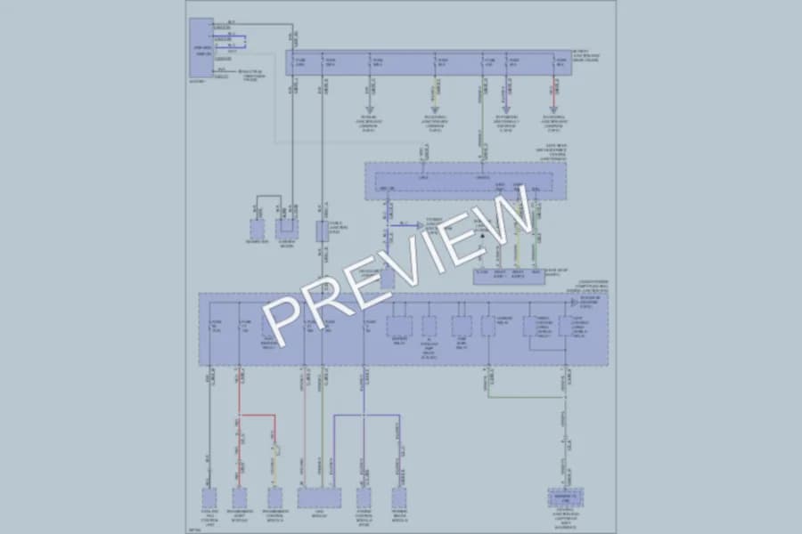 2011 Jaguar XJSupersport Power Distribution wiring diagram preview