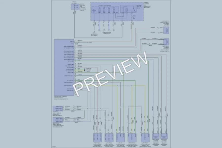 2011 Jaguar XK Electronic Suspension wiring diagram preview