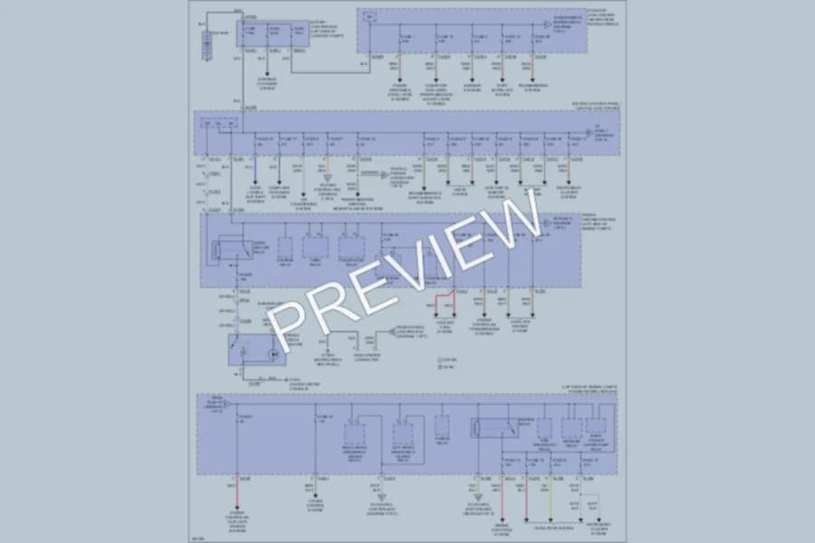 2011 Jaguar XK Power Distribution wiring diagram preview