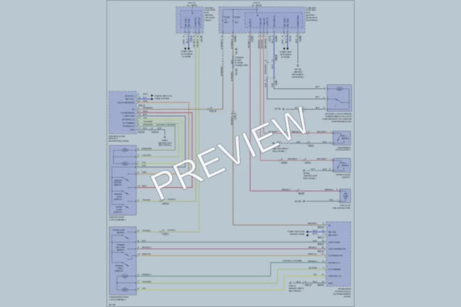 2011 Jaguar XK Power Door Locks wiring diagram preview