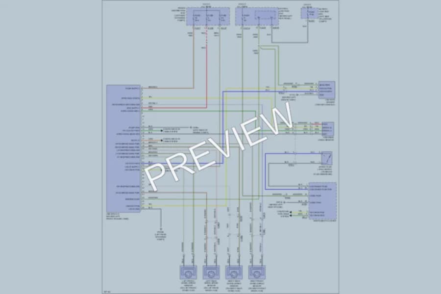 2011 Jaguar XKR Anti Lock Brakes wiring diagram preview